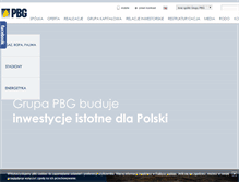 Tablet Screenshot of pbg-sa.pl